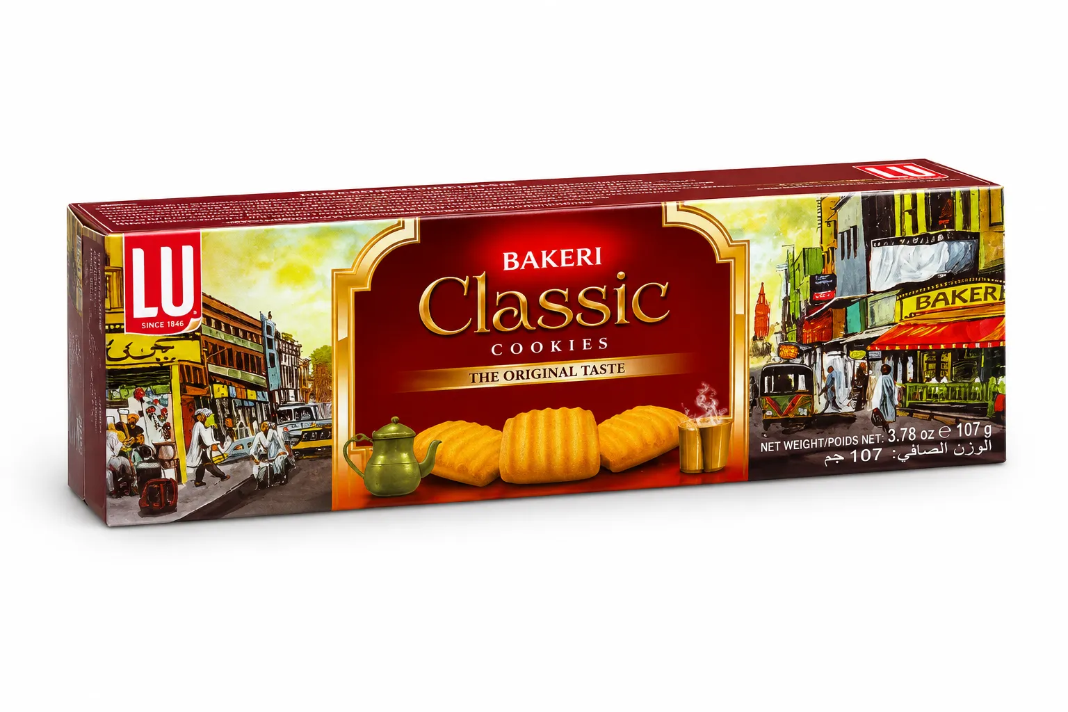LU Bakeri Classic Cookies 107g | Original Butter Cookies | Crispy Tea Biscuits | Premium Cookies